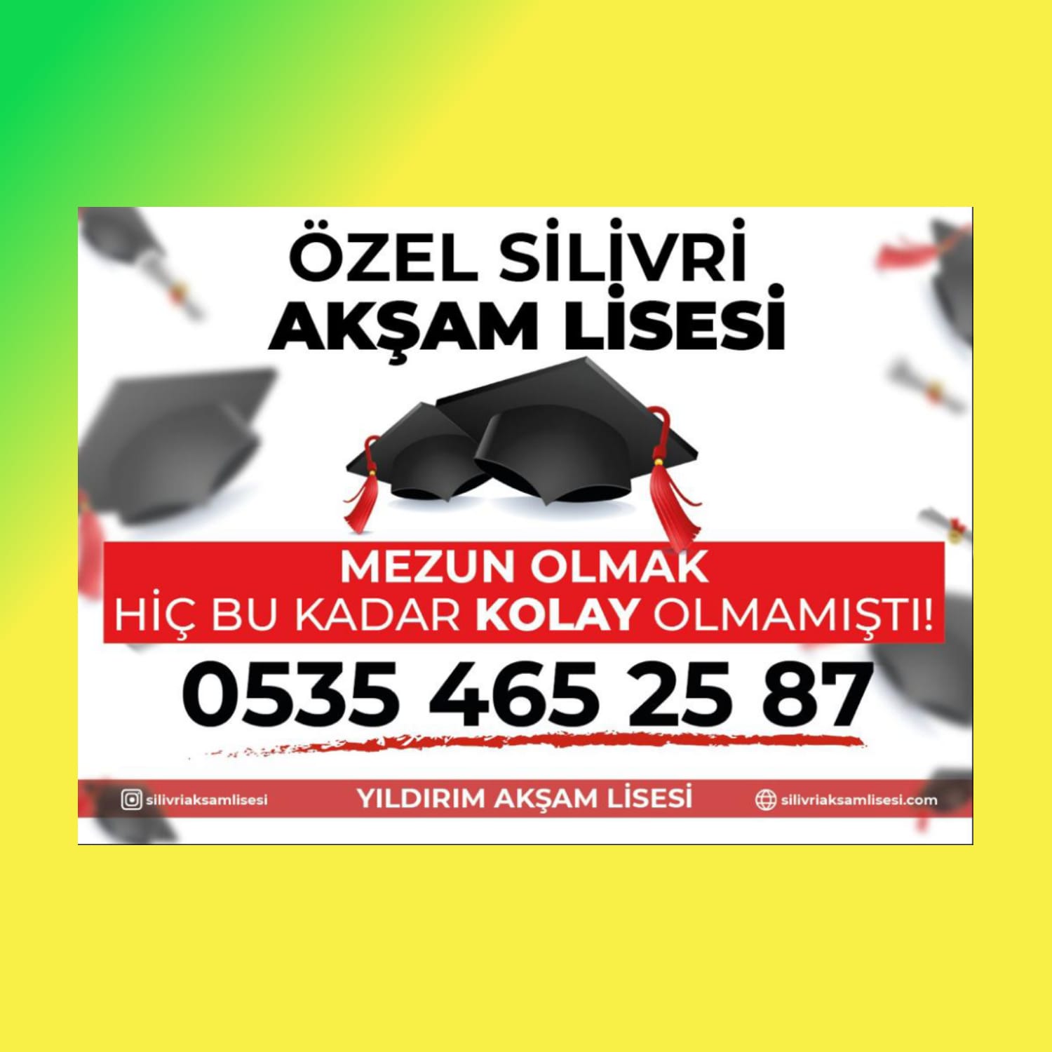 LİSE DİPLOMASI ALMAK HİÇ BU KADAR KOLAY OLMAMIŞTI